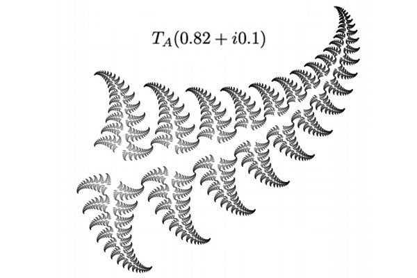 A family of fern-like ternary complex trees